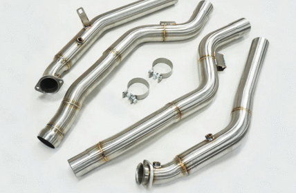 Mercedes E63 downpipe install