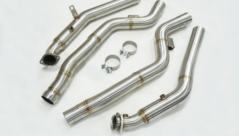 Mercedes E63 downpipe install