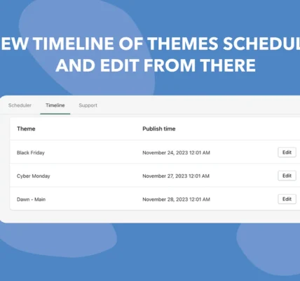 Shopify Theme Scheduler
